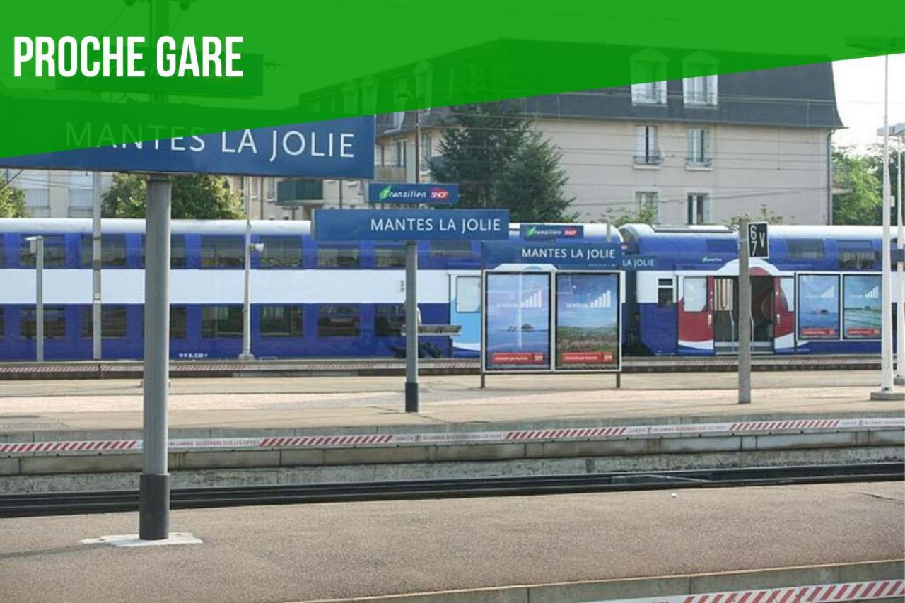 Gesteasy Au Top, Confort, Proche Gare Mantes-la-Jolie Dış mekan fotoğraf
